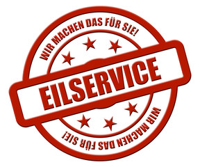 Sternen Stempel rot rel rt WMDFS EILSERVICE