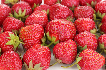 Sweet ripe strawberries close-up