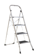 metal ladder isolated on white