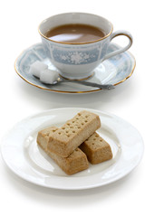 shortbread and a cup of milk tea