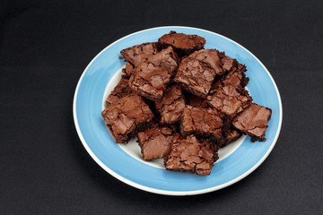 Brownies on a plate