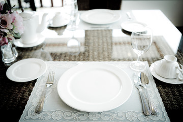 Vintage style of Dinning room with table and chairs