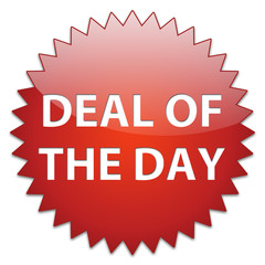 sticker red deal of the day - obrazy, fototapety, plakaty