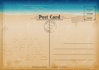Vintage summer postcard. - 42584917