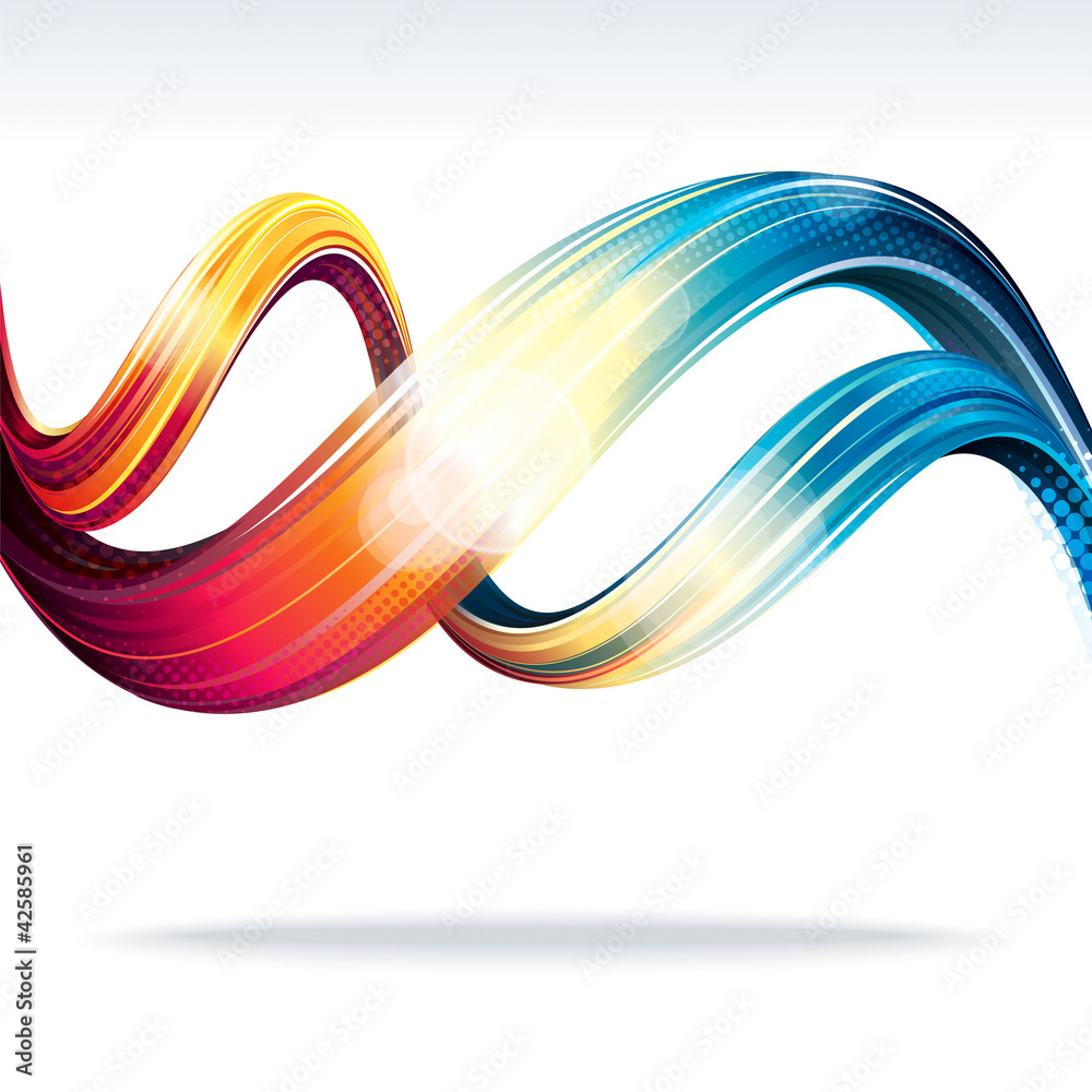 Poster Abstract background of technology connection.