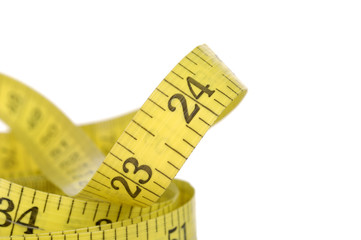 measure tape on white