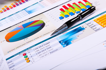 Obraz premium Financial papers on the table