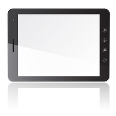 Tablet PC computer with blank screen horizontally