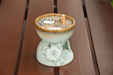 ashtray with sand