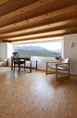Fototapeta premium view of the room, rural home interior