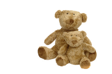 two vintage teddy bear