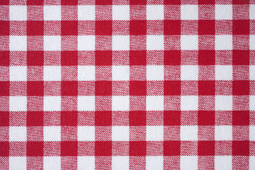 Red and White Checkered Fabric
