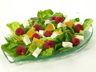Fruits in lettuce