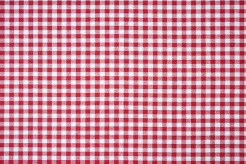Red and White Checkered Fabric