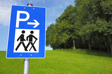 Schild Wanderparkplatz