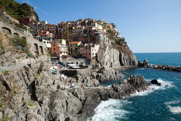 Fototapeta na wymiar Manarola - jedno z miast Cinque Terre we Włoszech