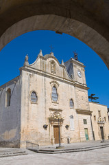 Fototapeta na wymiar Matka Kościół św Giorgio. Melpignano. Apulia. Włochy.