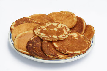 blinis su piatto_sfondo bianco