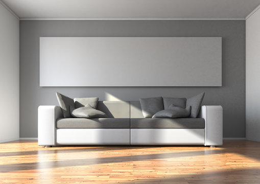 Sofa mit Panoramabild