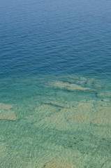 Transparent waters of Garda Lake, Italy