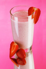 Strawberry smoothie drink