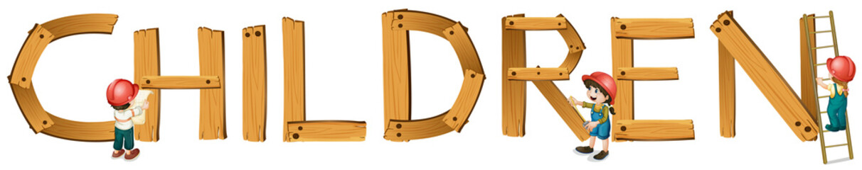 english word children