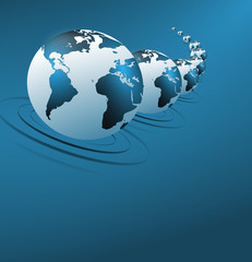 planète bleue perspective