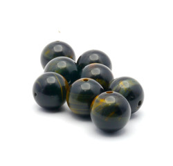 Stone beads isolated on the white background