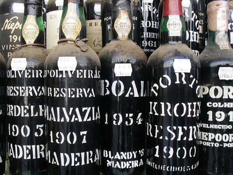 Portwein Flaschen