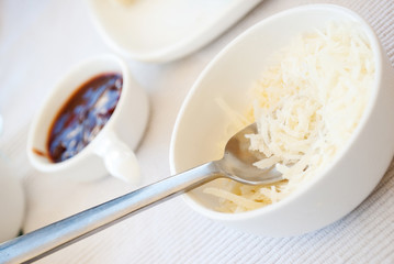 cheese in bowl