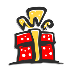 gift box vector illustration isolated on white background