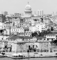 The city of Havana including famous buildings
