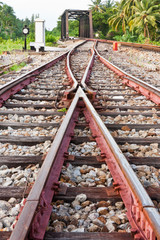 Fototapeta premium The Railway for transportation