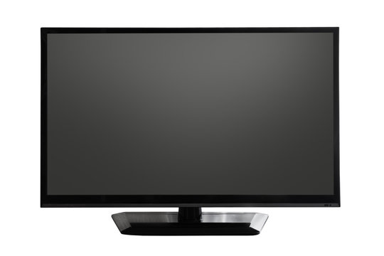 tv screen with black display