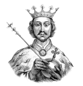 Portrait : Medieval King - 14th century