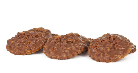 cookies with chocolate isolated