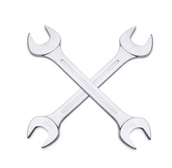 Gekreuzte Schraubschlüssel