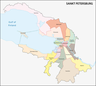 Sankt Petersburg, Administrativ