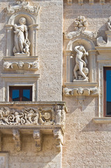 De Monti Castle of Corigliano d'Otranto. Puglia. Italy.