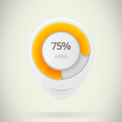 Web preloader. Download bar. Vector illustration