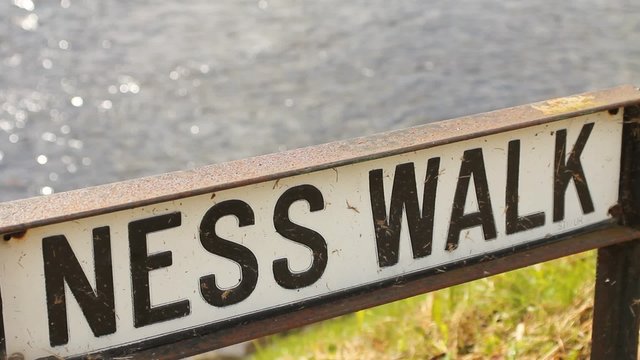 The Ness walk, along the river Ness, in Inverness, Scotland