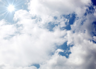Sunny sky background