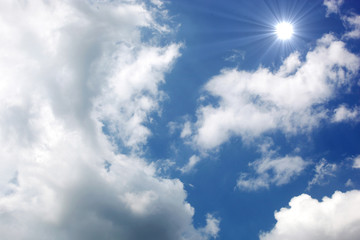 Sunny sky background