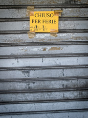 Closed for Vacations