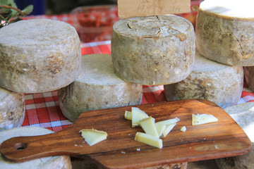 Cheese on a French market