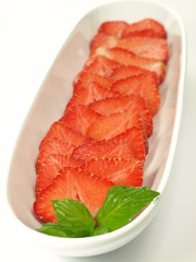 Strawberries in bowl