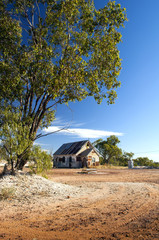 Old church in the outback around Lightning Ridge in Australia