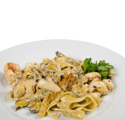 Pasta with seafood