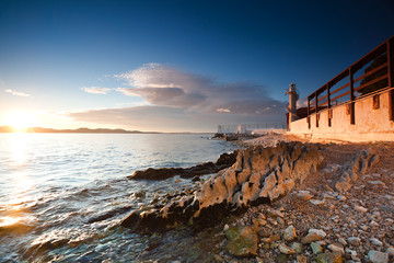 Fototapeta na wymiar Latarnia morska w Zadar, Chorwacja