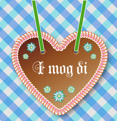 Oktoberfest Card / Lebkuchenherz